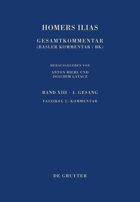 Homerus: Homers Ilias. Vierter Gesang / Kommentar - Marina Coray, Martha Krieter-Spiro, Edzard Visser