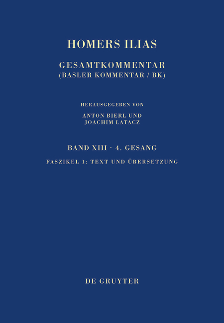 Homerus: Homers Ilias. Vierter Gesang / Text und &Uuml;bersetzung - 