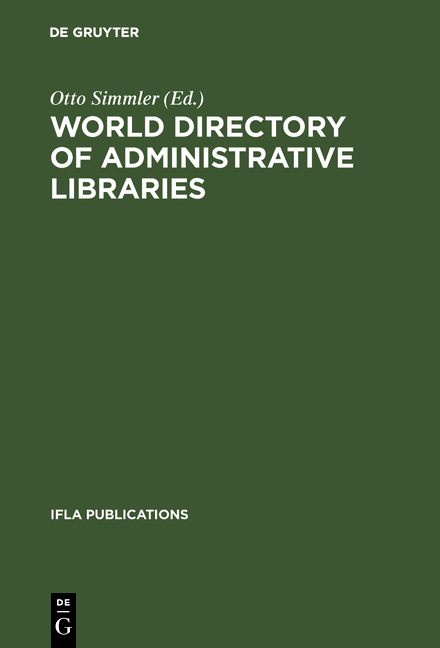World directory of administrative libraries - 