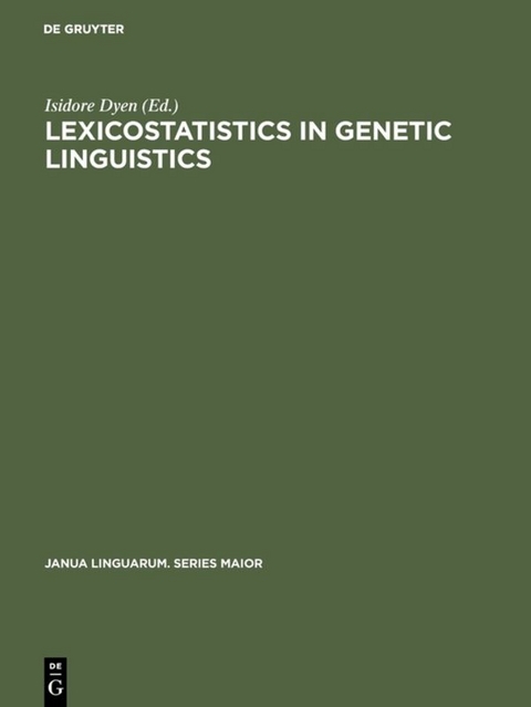 Lexicostatistics in Genetic Linguistics - 