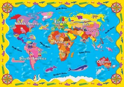 World Map Desk Protector