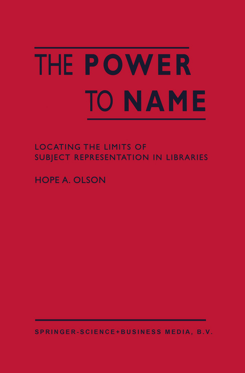 The Power to Name - H.A. Olson