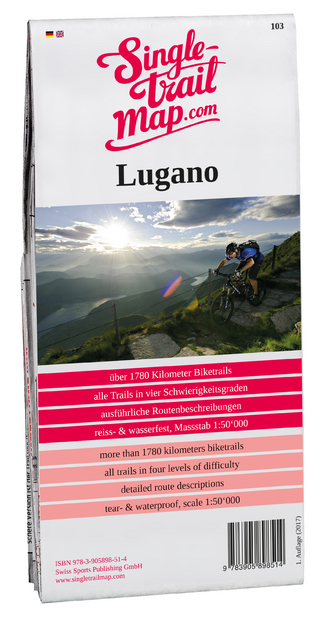Singletrail Map 103 Lugano