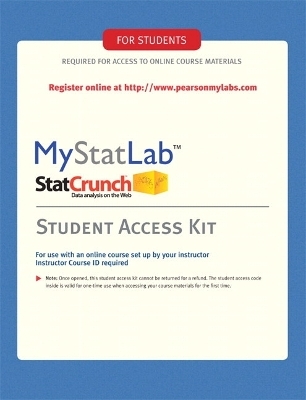 MyLab Statistics  -- Standalone Access Card -  Pearson Education, . . Pearson Education