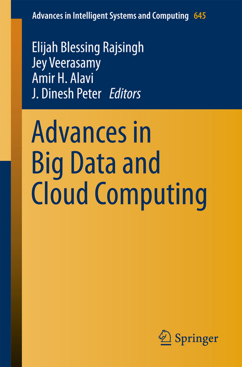 Advances in Big Data and Cloud Computing - 
