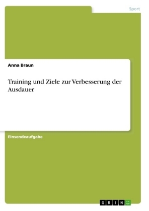 Training und Ziele zur Verbesserung der Ausdauer - Anna Braun