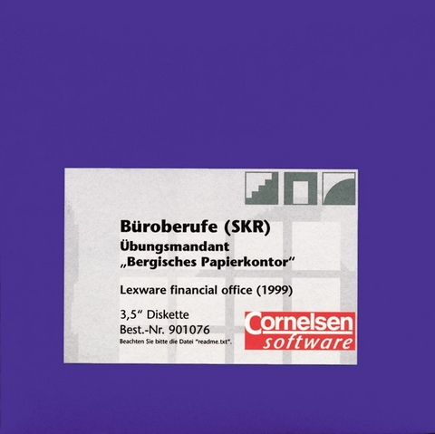 Stammdaten des Bergischen Papierkontors - B&uuml;roberufe / Datendiskette f&uuml;r Lexware