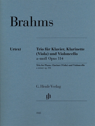 Johannes Brahms - Klarinettentrio a-moll op. 114 für Klavier, Klarinette (Viola) und Violoncello
