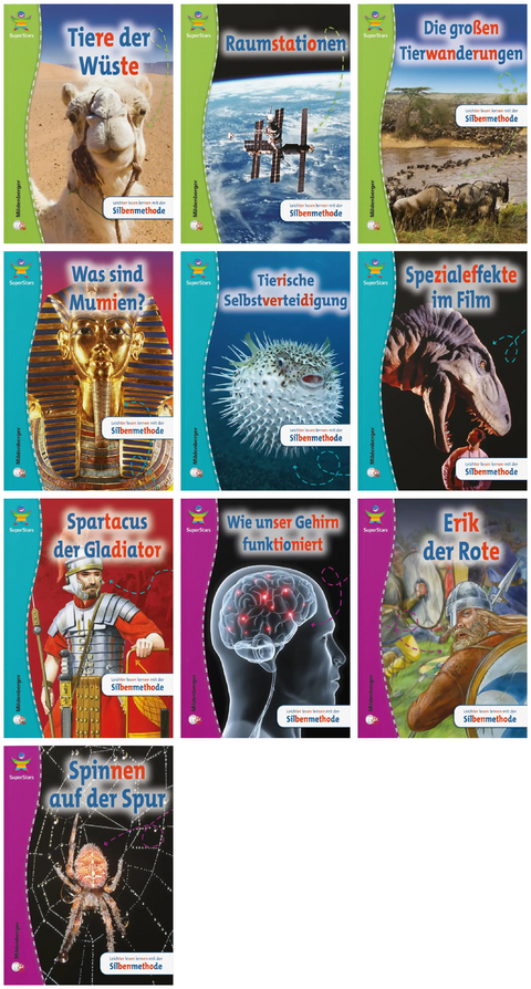 Paket &ndash; SuperStars Komplettbezug Set 2: 10 B&auml;nde 2402-20 bis -29 - Julienne Laidlaw, Robert Sheehan, Meredith Costain, Nicolas Brasch, Jane Campbell, Andrew Einspruch, Dinah Beggs, Paul Collins, Sarah Love