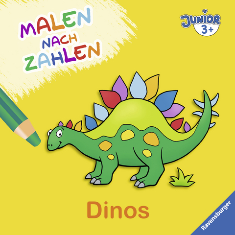 Malen nach Zahlen junior: Dinos