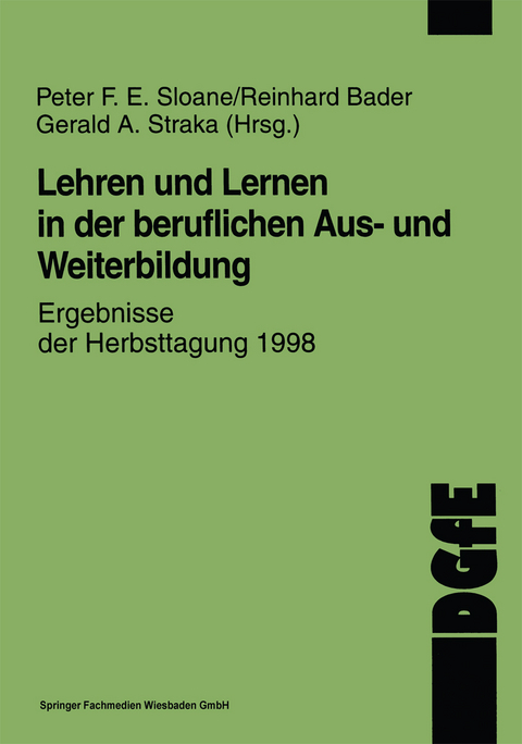 Lehren und Lernen in der beruflichen Aus- und Weiterbildung - 