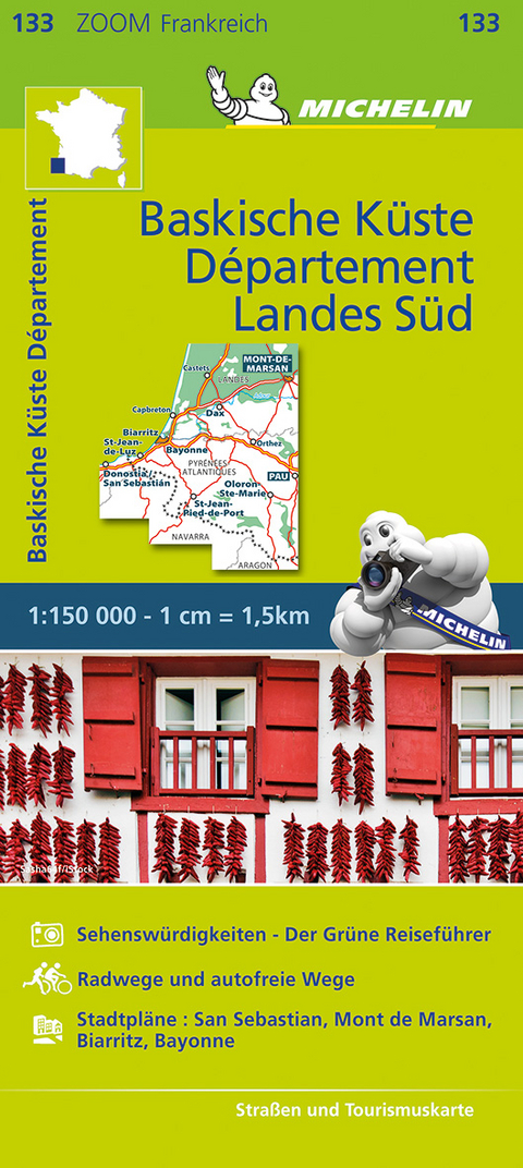 Michelin Baskische K&uuml;ste - Das Departement Landes S&uuml;d