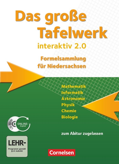 Das große Tafelwerk interaktiv 2.0 - Formelsammlung für die Sekundarstufen I und II - Niedersachsen - Lothar Meyer, Rolf Winter, Wolfgang Kricke, Hubert König, Willi Wörstenfeld, Wolfgang Pfeil, Andreas Gramm, Karlheinz Martin