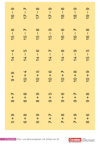 Einstern - Mathematik - Kartonbeilagen zu allen Ausgaben - Band 1