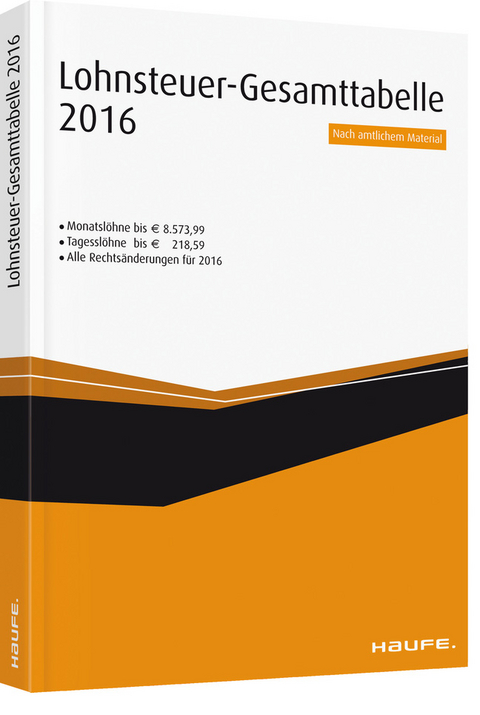 Lohnsteuer Super-Tabelle 2018