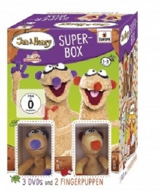Jan & Henry - 3er DVD-Box mit Fingerpuppen, 3 DVDs