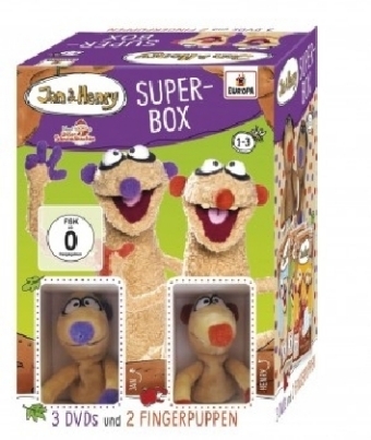 Jan & Henry - 3er DVD-Box mit Fingerpuppen, 3 DVDs