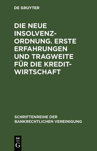 Die neue Insolvenzordnung