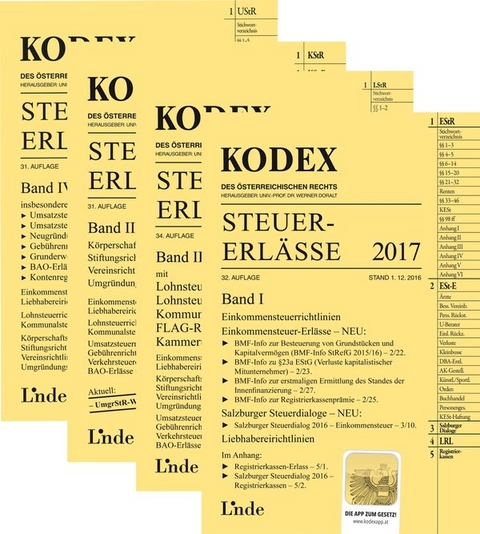 KODEX-Paket Steuer-Erl&auml;sse 2017 - Andrei Bodis