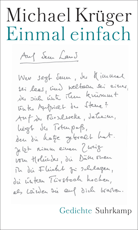 Einmal einfach - Michael Kr&uuml;ger