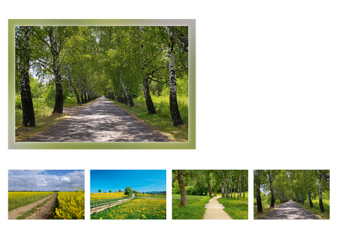 Gru&szlig;kartenk. Wege + Alleen