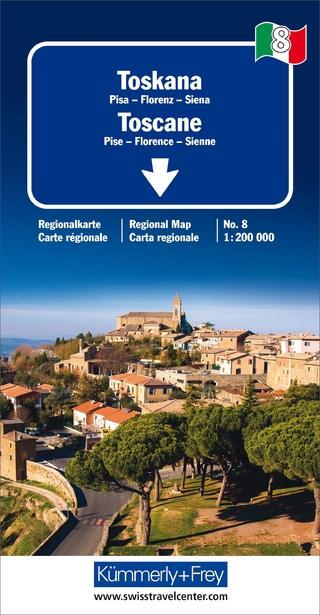 Toskana Regionalkarte Italien Nr. 8