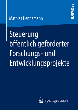 Steuerung öffentlich geförderter Forschungs‐ und Entwicklungsprojekte