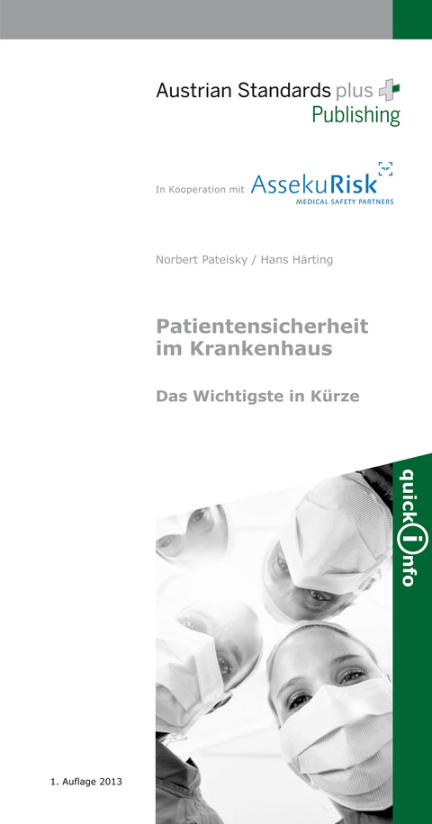 Patientensicherheit im Krankenhaus - Norbert Pateisky, Hans H&auml;rting