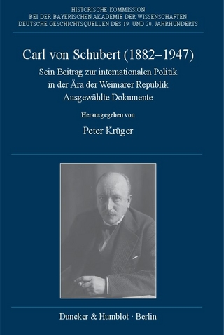Carl von Schubert (1882–1947).