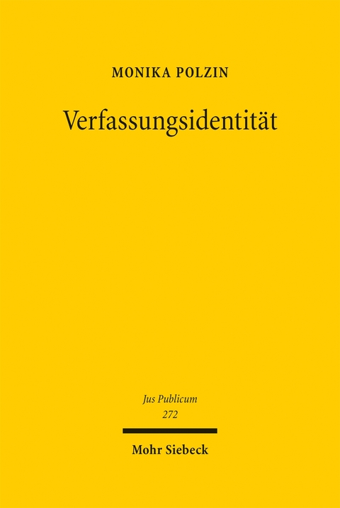 Verfassungsidentit&auml;t - Monika Polzin