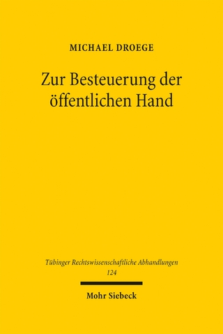 Zur Besteuerung der öffentlichen Hand
