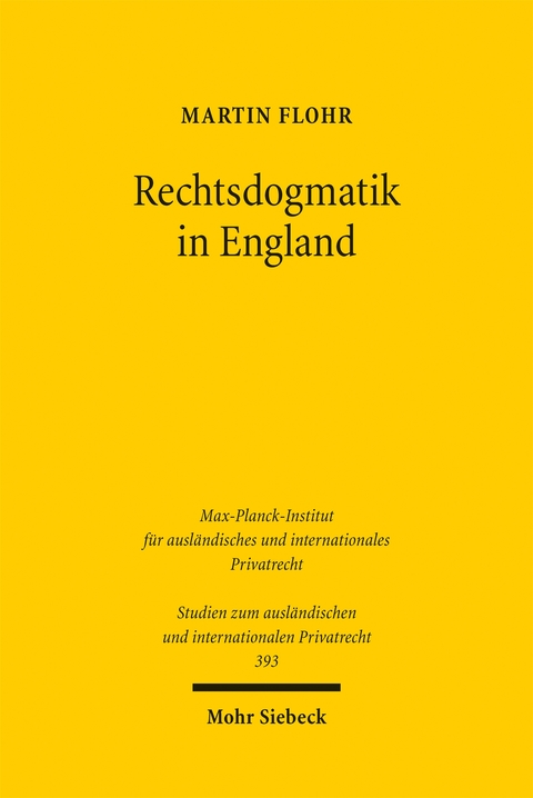 Rechtsdogmatik in England - Martin Flohr