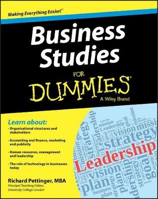Business Studies for Dummies - Richard Pettinger