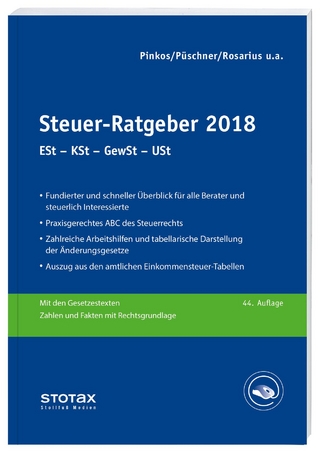 Steuer-Ratgeber 2018