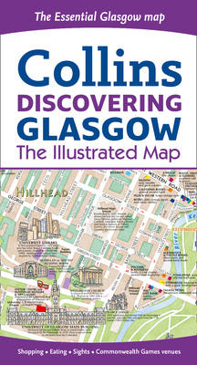 Discovering Glasgow Illustrated Map - Dominic Beddow
