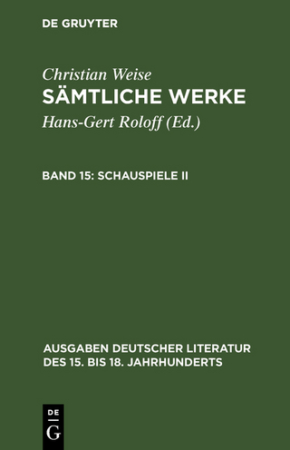 Sämtliche Werke / Schauspiele II