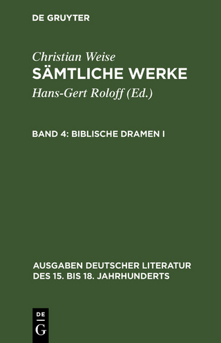 Sämtliche Werke / Biblische Dramen I.