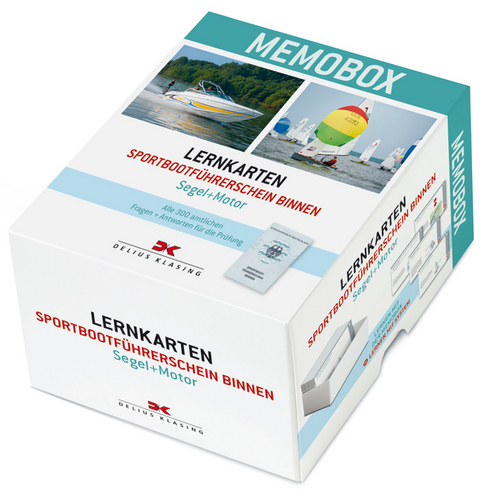 Lernkarten-Memobox Sportbootf&uuml;hrerschein Binnen (Segel/Motor)