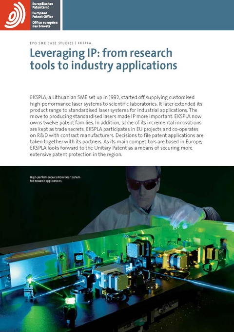 Ekspla: Leveraging IP from research tools to industry applications