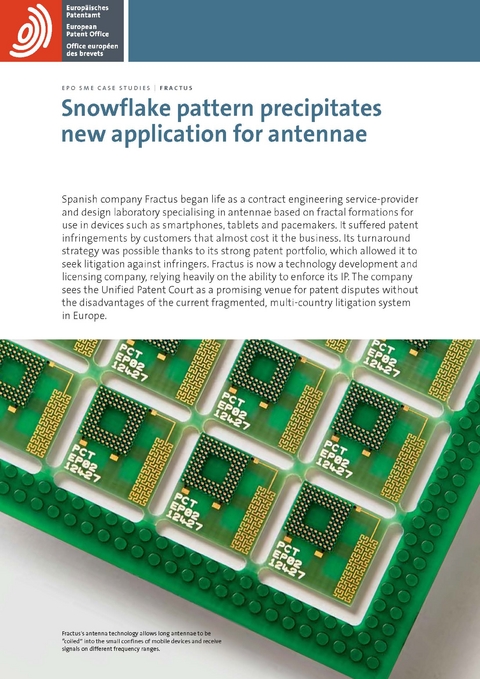 Fractus: Snowflake pattern precipitates a new application for antennae