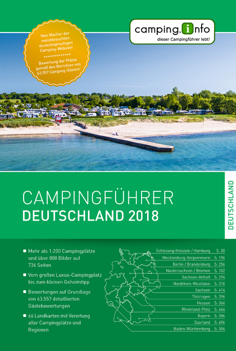 Camping.info Campingf&uuml;hrer Deutschland 2018
