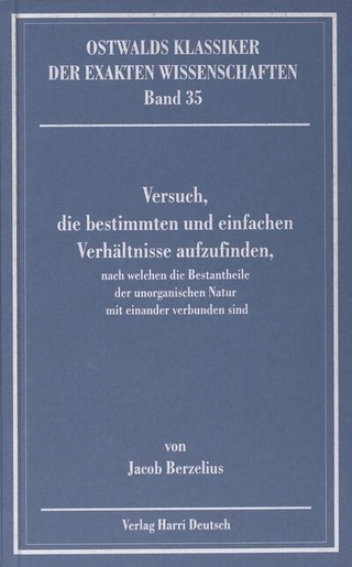 Versuch, die bestimmten und einfachen Verhältnisse aufzufinden (Berzelius)