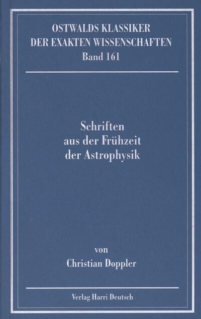 Schriften aus der Fr&uuml;hzeit der Astrophysik (Doppler)