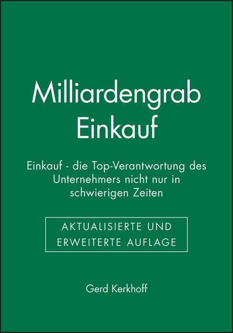 Milliardengrab Einkauf - Gerd Kerkhoff