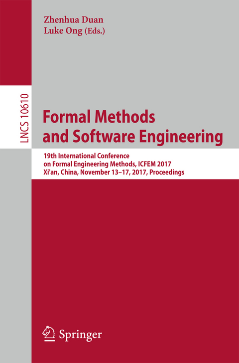 Formal Methods and Software Engineering - 