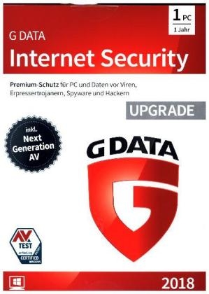 G Data InternetSecurity 2018 UPG 1 PC, 1 CD-ROM