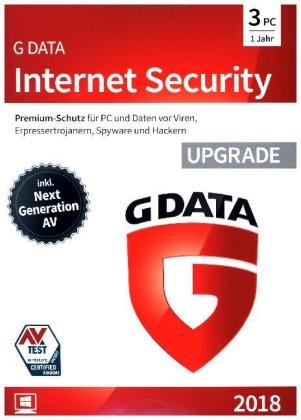 G Data InternetSecurity 2018 UPG 3 PC, 1 CD-ROM