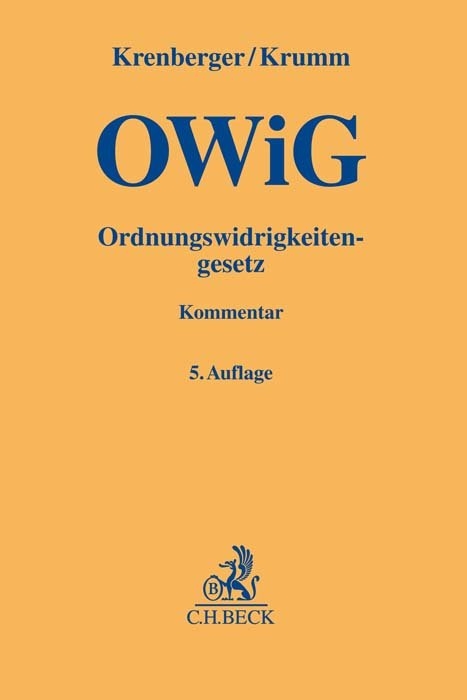 Ordnungswidrigkeitengesetz - Joachim Bohnert, Benjamin Krenberger, Carsten Krumm