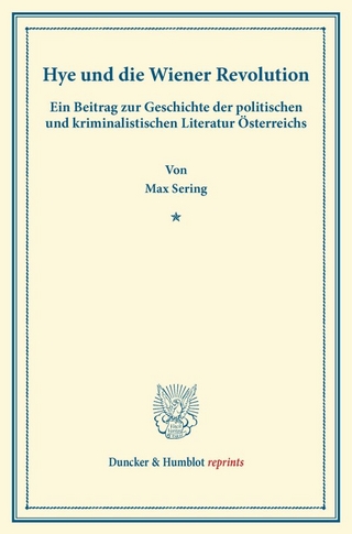 Hye und die Wiener Revolution.