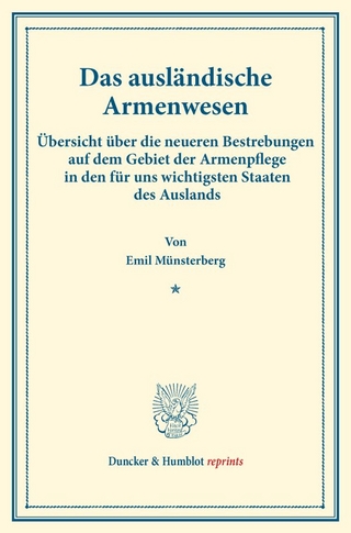 Das ausländische Armenwesen.